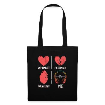 Music Lover DJ Headphones - Tote Bag - black - Front