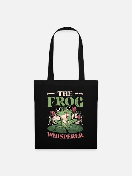 Der Froschflüsterer - Stoffbeutel - Schwarz