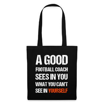 Ein guter Football Trainer - Stoffbeutel - Schwarz - Vorne