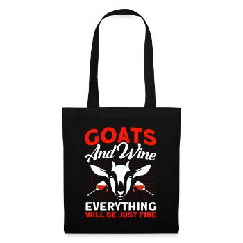 Vintage Retro Goat Breeder Goat Goat Lover - Tote Bag - black - Front