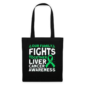 Our family fights liver cancer together - Tote Bag - black - Front