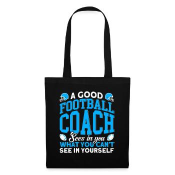 Ein guter Football Trainer - Stoffbeutel - Schwarz - Vorne