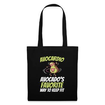 Avocado design for vegetarians and vegans - Tote Bag - black - Front