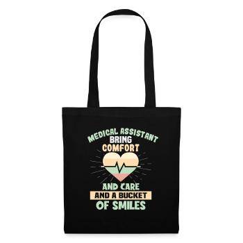 Infirmière assistante médicale Infirmière - Sac en tissu - noir - Devant