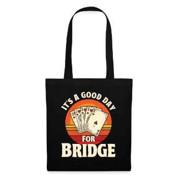 C’est une bonne journée pour Bridge - Sac en tissu - noir - Devant