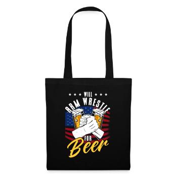 Will Arm Wrestle pour Beer Arm Press - Sac en tissu - noir - Devant