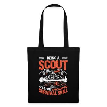 Est une compétence de survie post-apocalyptique Scouting - Sac en tissu - noir - Devant