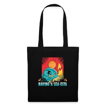 Beach holiday by the sea Design beach motif - Tote Bag - black - Front