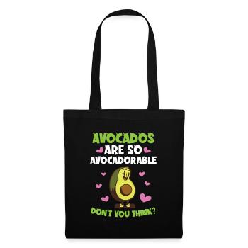 Avocado design for vegetarians and vegans - Tote Bag - black - Front