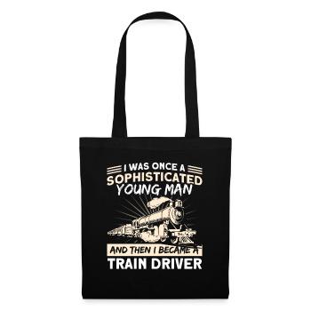 Puis je suis devenu conducteur de locomotive - Sac en tissu - noir - Devant