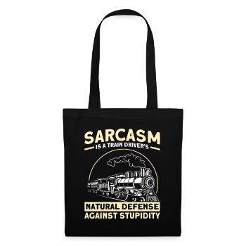 Sarcasm natural defense of a train driver - Tote Bag - black - Front
