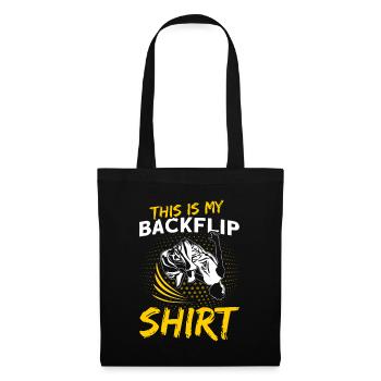 Extreme Sports Parkour C’est ma chemise backflip - Sac en tissu - noir - Devant