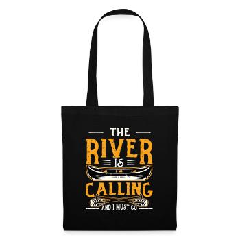 The River Is Calling And I Must Go Kayak Sport - Tote Bag - black - Front