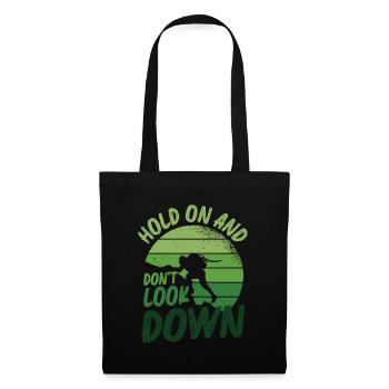 Don't Look Down Bouldering, Rock Climbing. - Tote Bag - black - Front