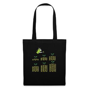 Cash Flow Investor Stock Market Shareholder Planting - Tote Bag - black - Front