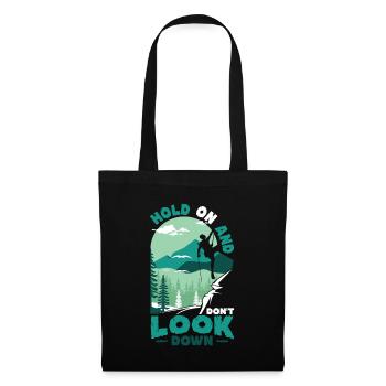 Don't Look Down Bouldering, Rock Climbing. - Tote Bag - black - Front