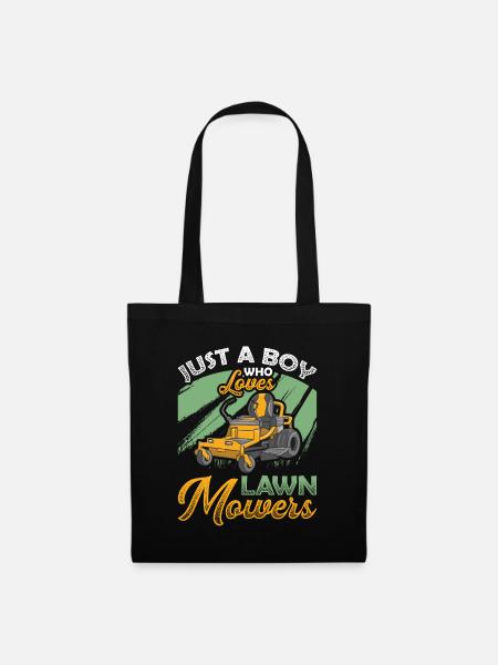 Just A Boy Who Loves Lawn Mower - Tote Bag - black
