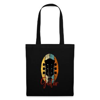 Guitar retro gift for guitarists guitar - Tote Bag - black - Front
