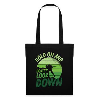 Don't Look Down Bouldering, Rock Climbing. - Tote Bag - black - Front