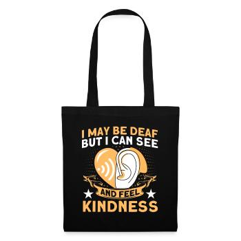 Hearing aid Sign language Deaf people - Tote Bag - black - Front