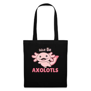 Axolotl cute animals kawaii anime save the axolotl - Tote Bag - black - Front