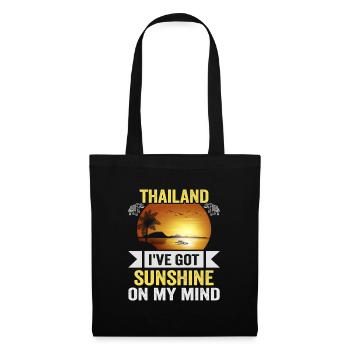 Thaïlande Beach Holiday by the Sea Design Beach Motif - Sac en tissu - noir - Devant