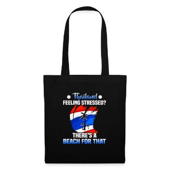Thailand Beach Holiday by the Sea Design Beach Motif - Tote Bag - black - Front