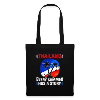 Thaïlande Beach Holiday by the Sea Design Beach Motif - Sac en tissu - noir - Devant
