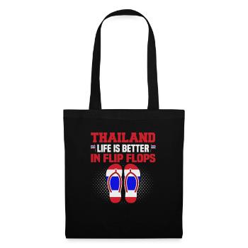 Thaïlande Beach Holiday by the Sea Design Beach Motif - Sac en tissu - noir - Devant