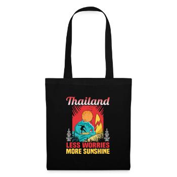 Thailand Beach Holiday by the Sea Design Beach Motif - Tote Bag - black - Front