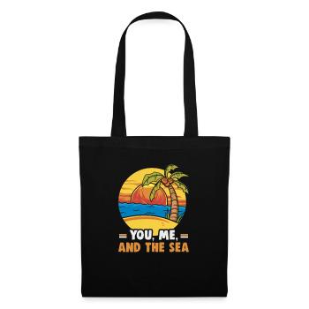 Beach holiday by the sea Design beach motif - Tote Bag - black - Front