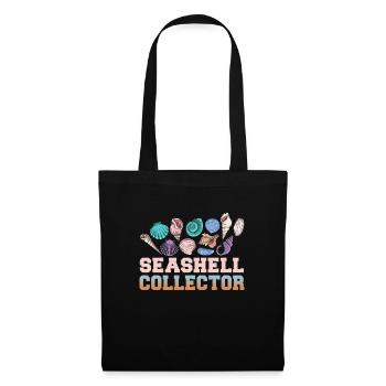Strandurlaub am Meer Design Strandmotiv - Stoffbeutel - Schwarz - Vorne