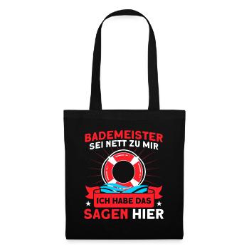 Sauveteur Piscine Sauveteur Sauveteur Sauveteur - Sac en tissu - noir - Devant