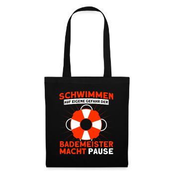 Sauveteur Piscine Sauveteur Sauveteur Sauveteur - Sac en tissu - noir - Devant