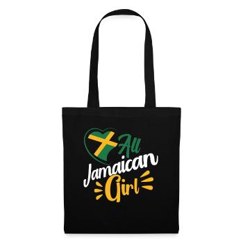 Jamaïque Jamaican Pride Drapeau jamaïcain - Sac en tissu - noir - Devant