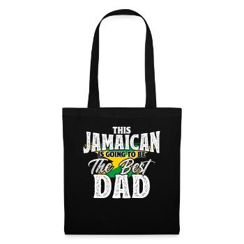Jamaïque Jamaican Pride Drapeau jamaïcain - Sac en tissu - noir - Devant