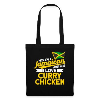 Jamaïque Jamaican Pride Drapeau jamaïcain - Sac en tissu - noir - Devant