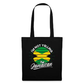 Jamaïque Fierté jamaïcaine Drapeau jamaïcain - Sac en tissu - noir - Devant