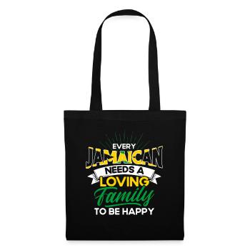 Jamaïque Fierté jamaïcaine Drapeau jamaïcain - Sac en tissu - noir - Devant