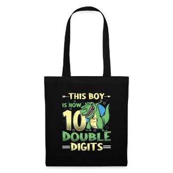 This boy is now 10 double digit birthday - Tote Bag - black - Front