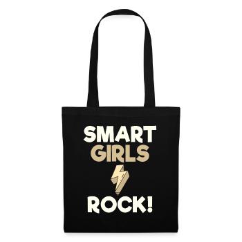 Cadeau d’autonomisation des femmes Smart Girls Rock Smart - Sac en tissu - noir - Devant