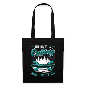 The River Is Calling And I Must Go Kayak Sport - Tote Bag - black - Front