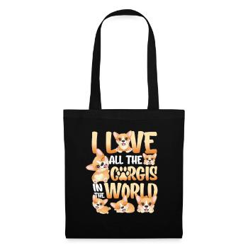 I love all the corgis in the world - Tote Bag - black - Front
