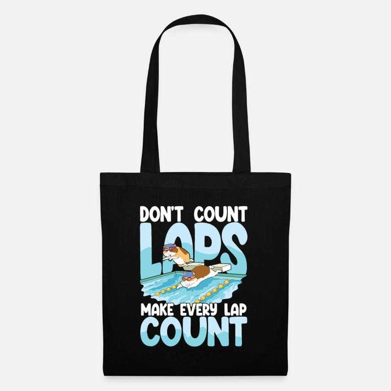 Don't count laps make every lap count - Stoffbeutel - Schwarz