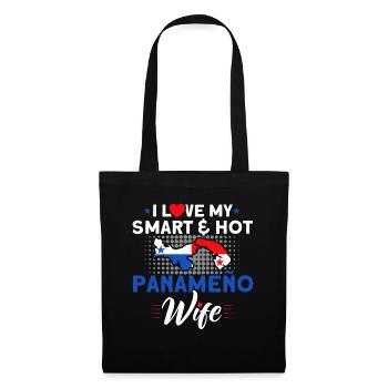 Hot Panameno Woman Panama Souvenir - Tote Bag - black - Front