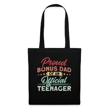 Bonus father of an official teenage family - Tote Bag - black - Front