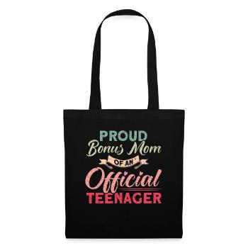 Mère bonus d’une famille d’adolescents officielle - Sac en tissu - noir - Devant