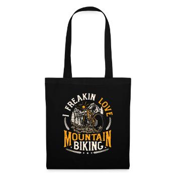 I FREAKIN LOVE Mountain Bike MTB - Tote Bag - black - Front