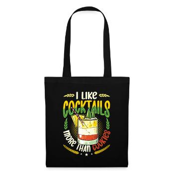 Like Cocktails More Than Cookies Christmas In July - Tote Bag - black - Front