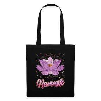 Yoga Meditation Lotus Flower Namaste - Tote Bag - black - Front